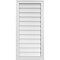 Ekena Millwork Vertical Surface Mount PVC Gable Vnt: Non-Functional, w/2"W x 1-1/2"H, Brickmould Frame, 18"W x 38"H GVPVE18X3802SN - alternate 1